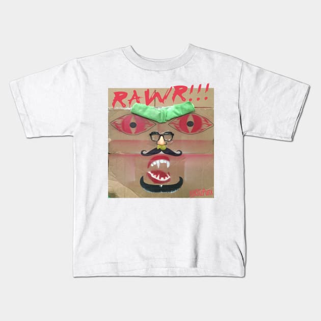 Box Monster (RAWR) Kids T-Shirt by BoxMonster